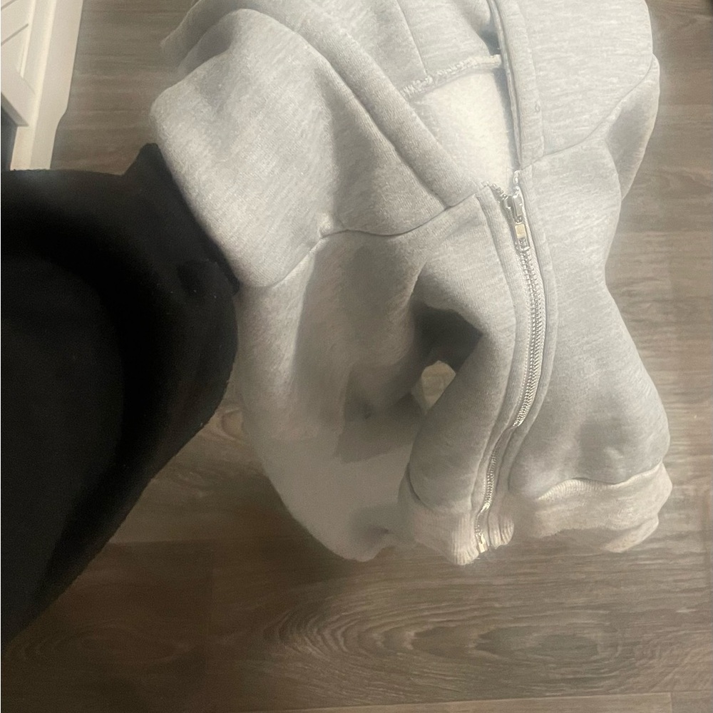 Gray Zip-Up Hoodie